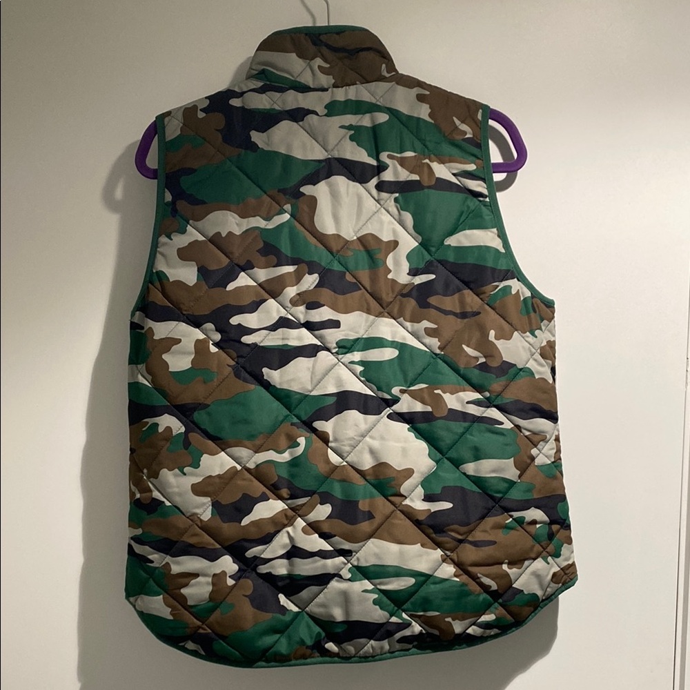 J. Crew Camouflage Quilted Vest - Picture 3 of 5